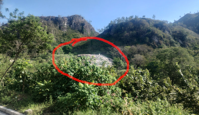 Décharge sauvage au Guatemala